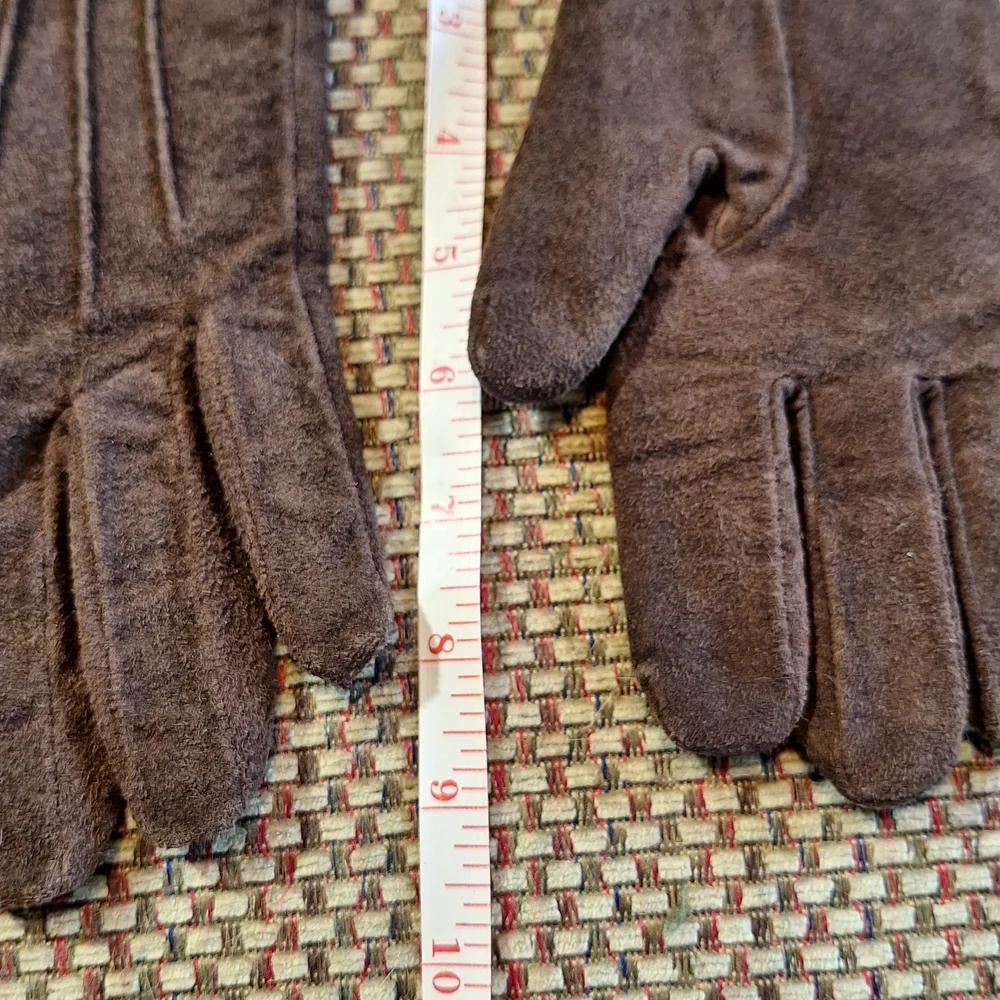 Isotoner Dark Brown Women's Suede Gloves